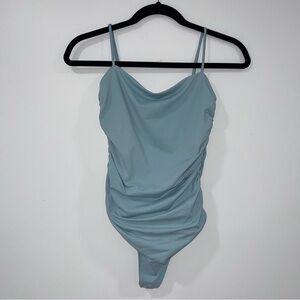Aritzia Spaghetti Strap Body Suit Baby Blue